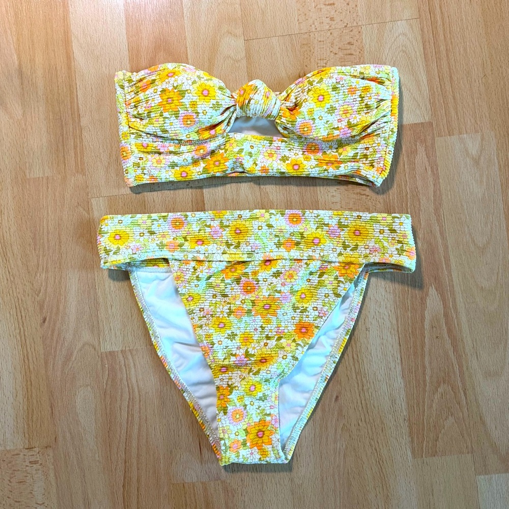 Floral Bandeau Bikini Set